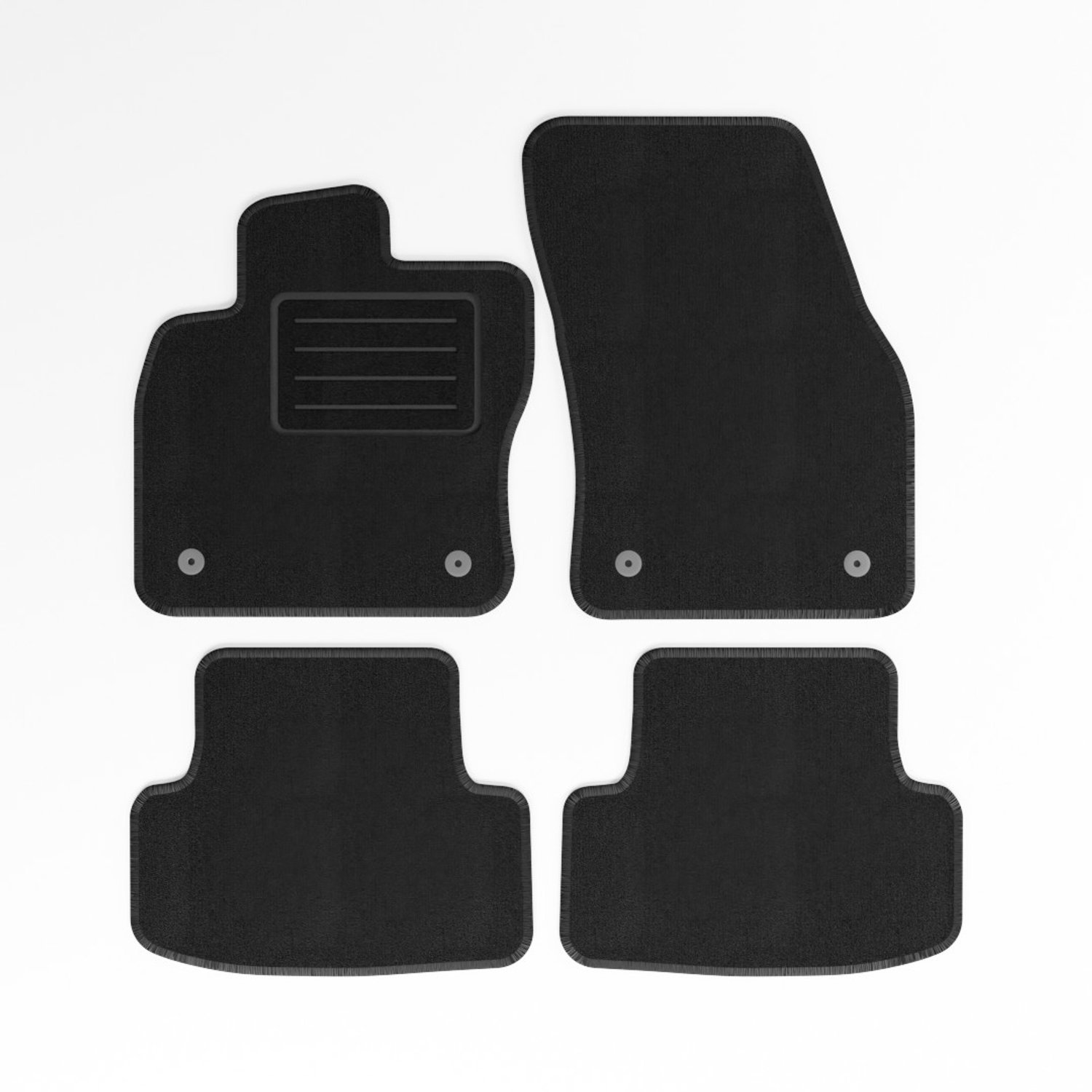 Mats4all | Naaldvilt automatten passend voor Seat Ateca 2016-> | Antislip | Met versterking | 4-delig | Automatten | Mattenset