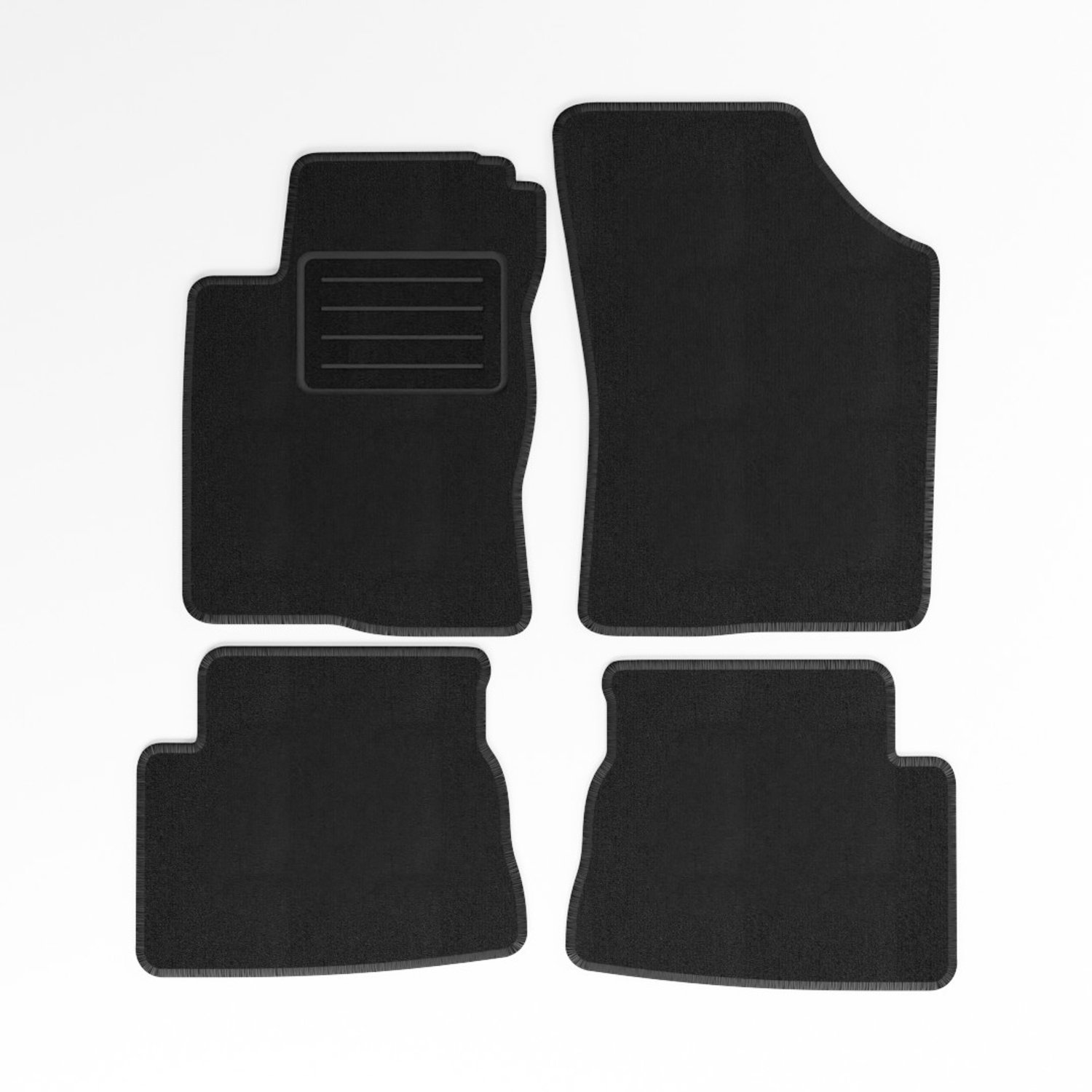 Mats4all | Naaldvilt automatten passend voor Hyundai Getz 2002-2008 | Antislip | Met versterking | 4-delig | Automatten | Mattenset
