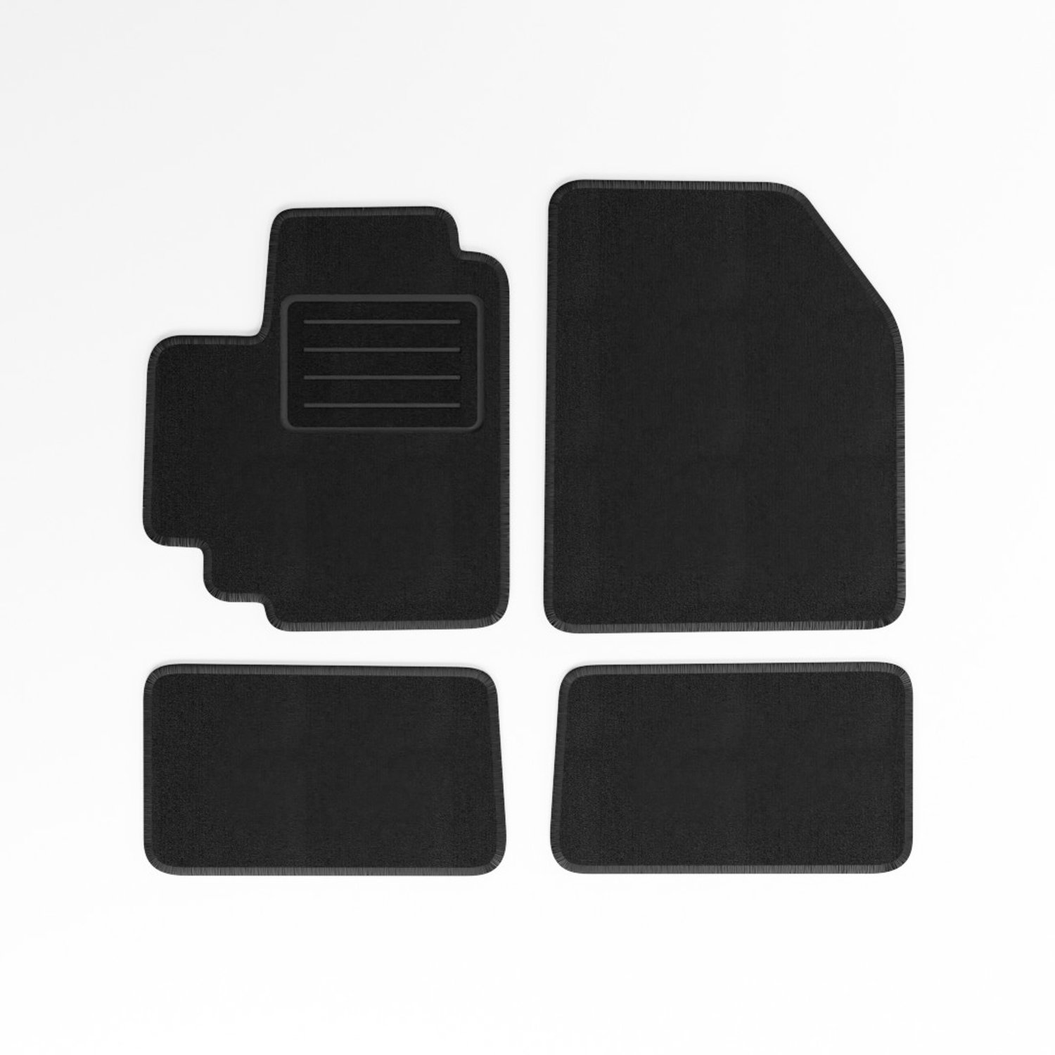 Mats4all | Naaldvilt automatten passend voor Suzuki Alto 2009-2013 | Antislip | Met versterking | 4-delig | Automatten | Mattenset