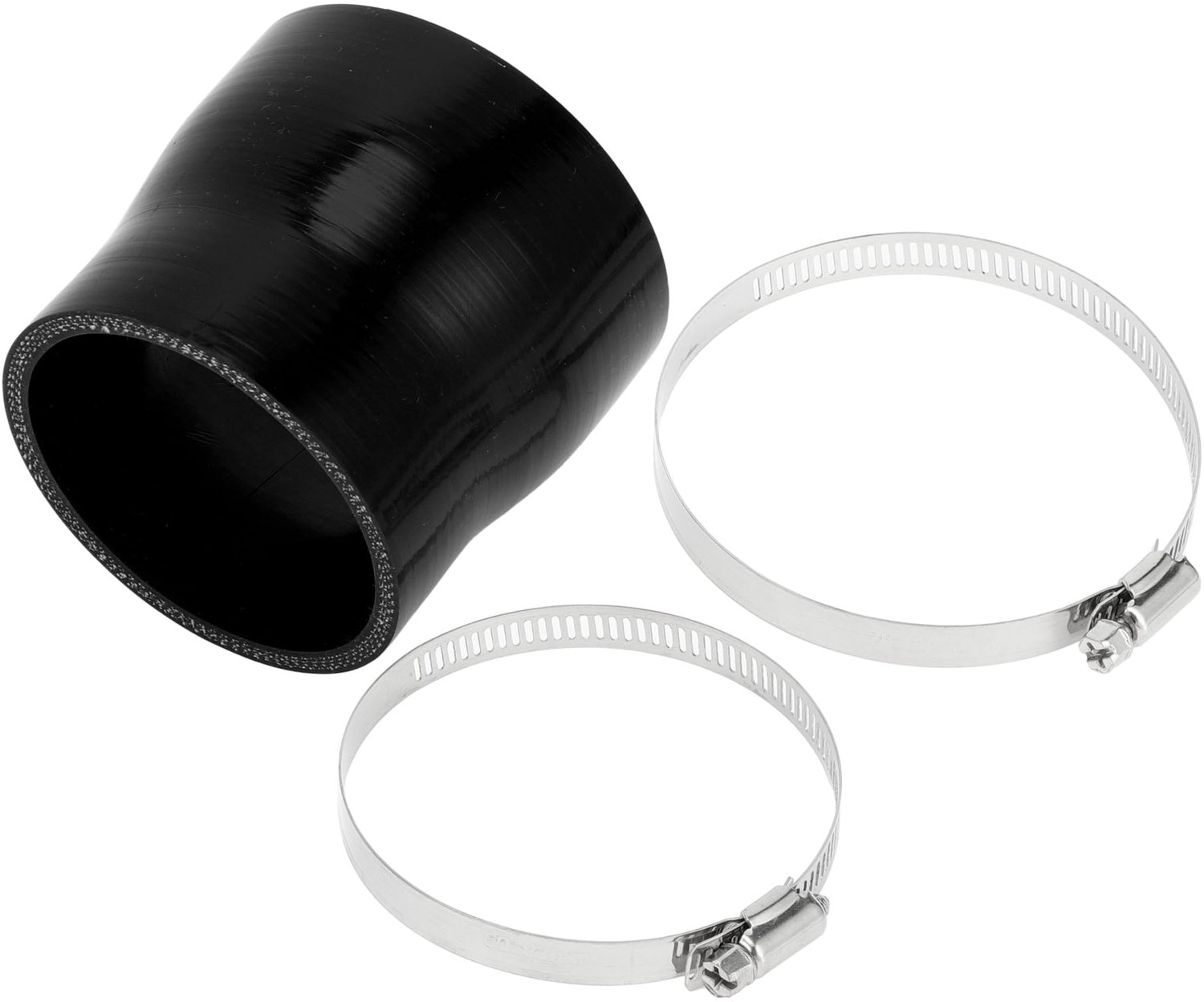 Rechte Koppeling Silicone Slang met Klemmen - 2.76"-3.15" ID 2.99" Koelslang Zwart