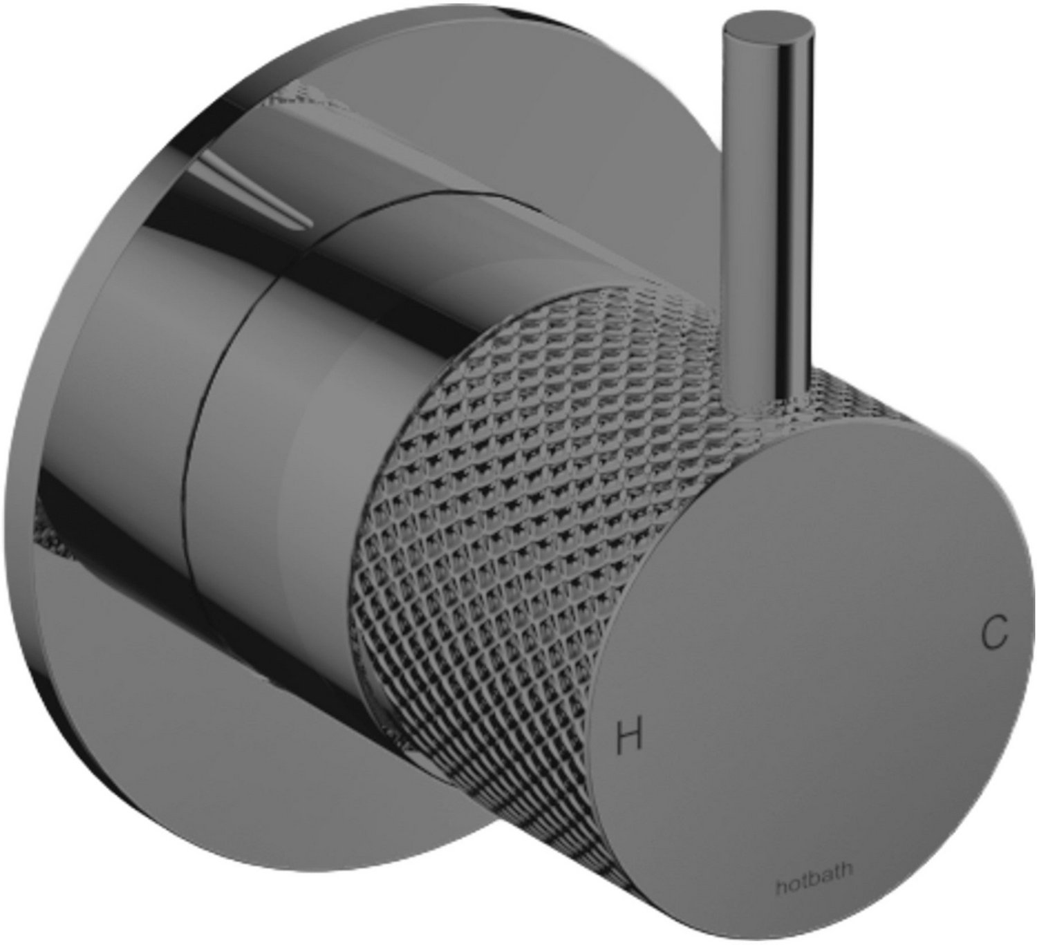 Hotbath Cobber X CX131EXT afbouwdeel inbouw mengkraan geborsteld zwart PVD