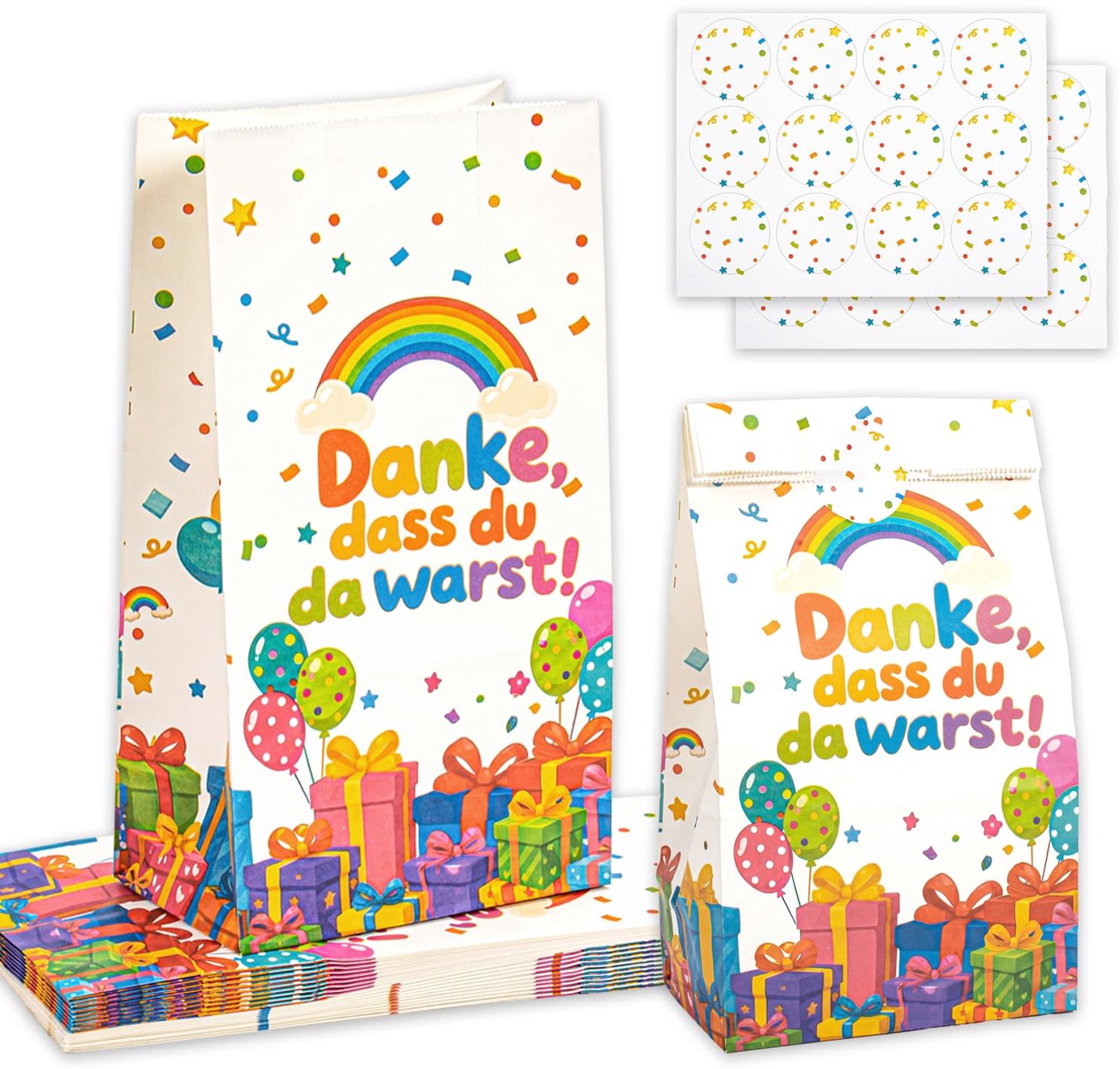 20 Cadeauzakjes voor Kinderverjaardag met Stickers