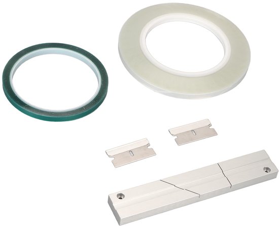 Splitsblok Kit - Aluminiumlegering - 1/4 Inch Tape - Bandsplitsblok - Universeel voor Reel-to-Reel - Inclusief Media Blades - Bandsplitsblokkit — afbeelding 2