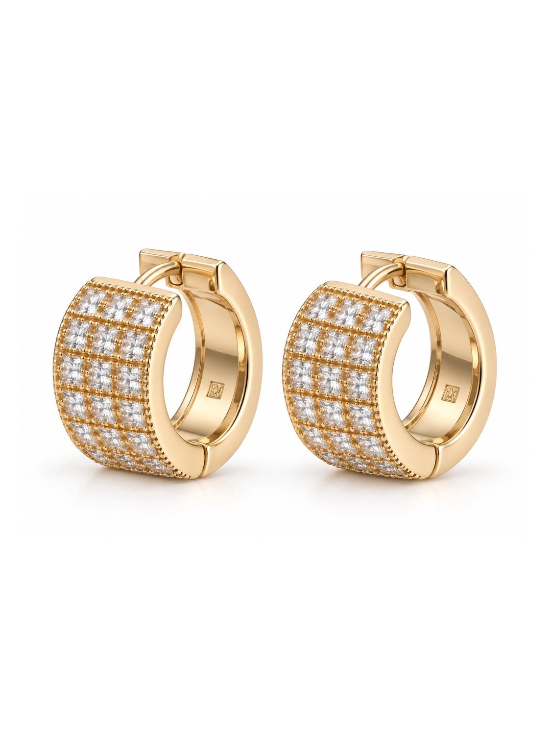 CHIVAL 18K Vergulde Oorbellen – Eclat – Tijdloos, Elegant, Hypoallergeen, Ringetjes, Rond, Hoops, Luxe, Romantisch, Verfijnd, Zirkonia, Cadeau voor Haar, Sieraad, Geschenkverpakking