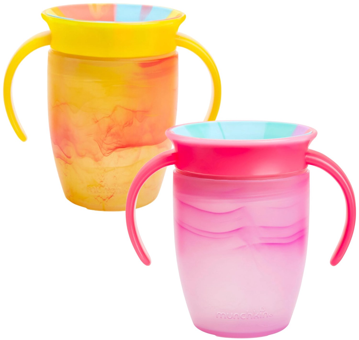 Baby Sippy Cups - Spill-Free - 2-Pack - Roze/Geel