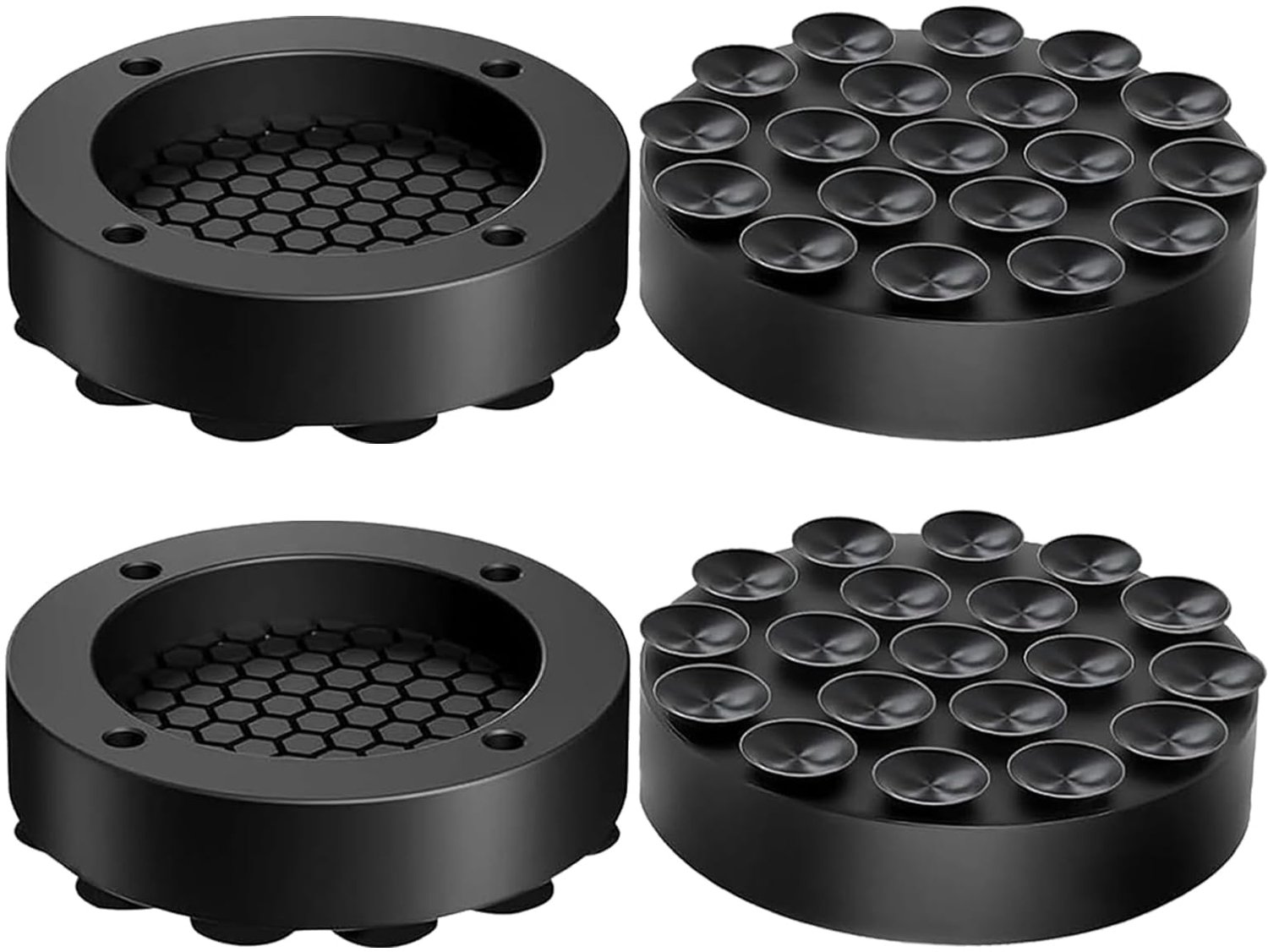 Anti-vibratie Pads - Geluidsreductie en Stabiliteit voor Wasmachine en Droger - 4 Stuks