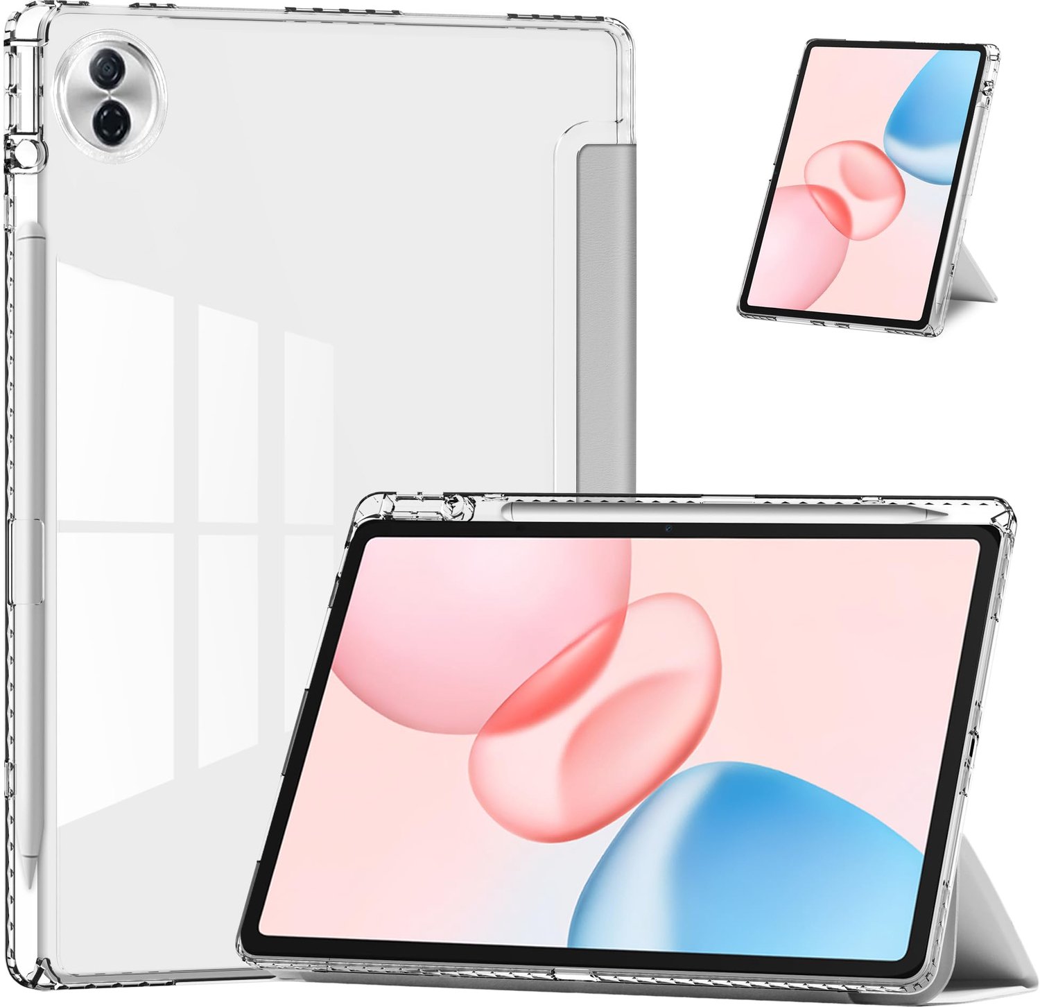 Multi-Hoeken Vouwbare Case voor Honor Pad 10 in Grijs