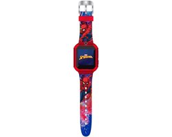 Accutime Kinderhorloge Spiderman - Smartwatch Kind - Kinderhorloge met Spelletjes - Smartwatch Kinderen - Selfie Camera - Rood Blauw