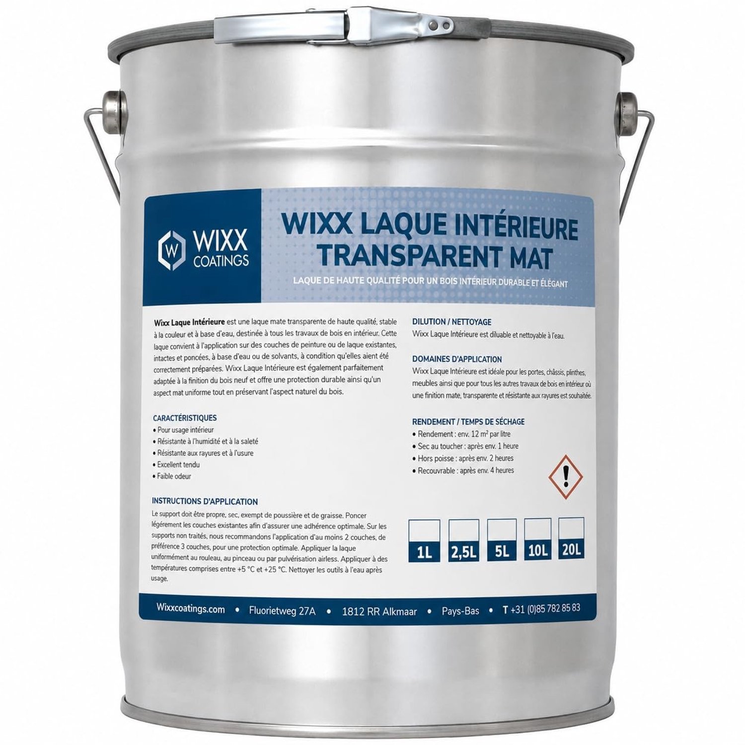 Wixx Interieurverf Transparant Mat - 10L