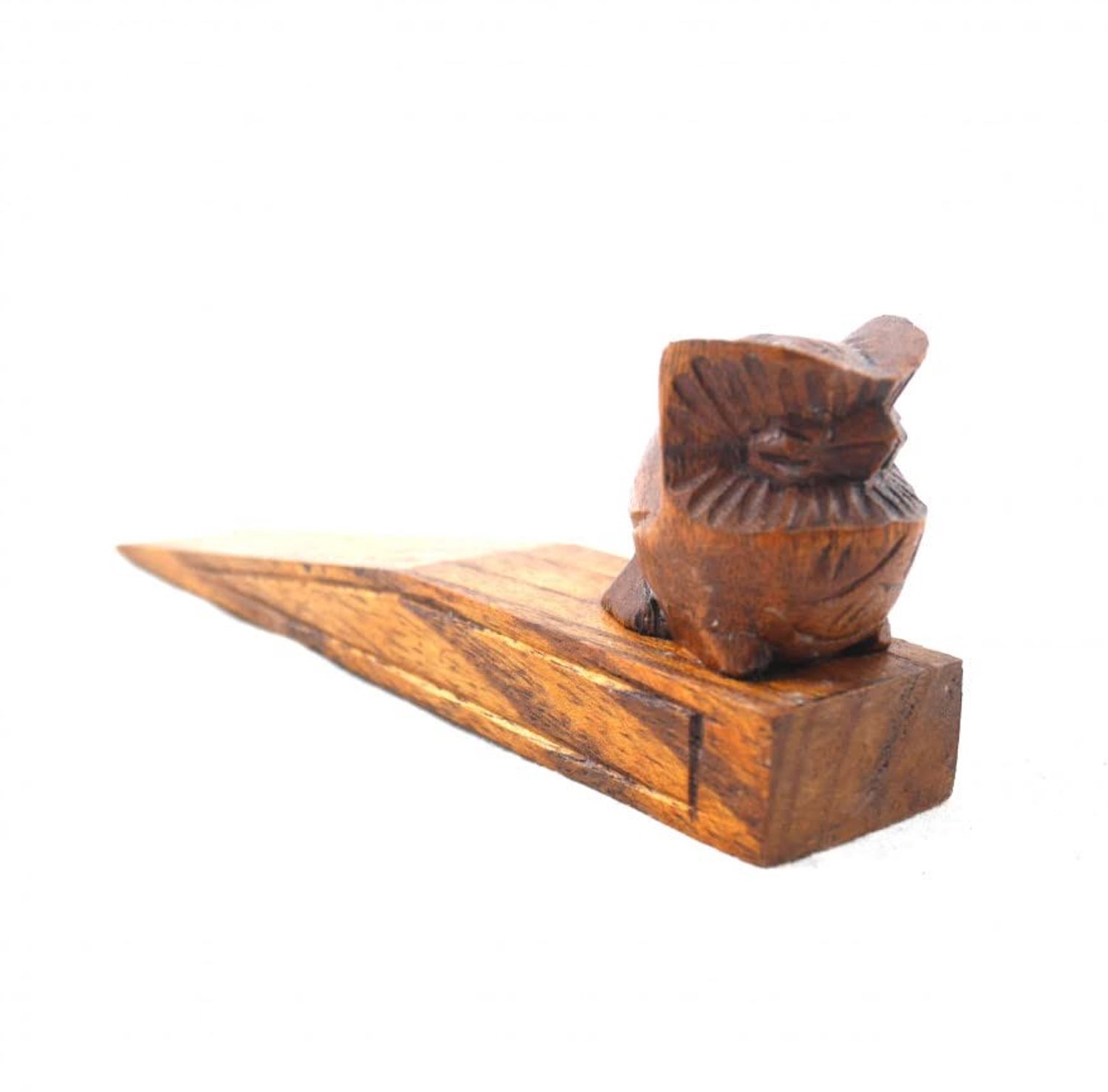 Houten Uil Deurslot - Handgemaakt - Bruin