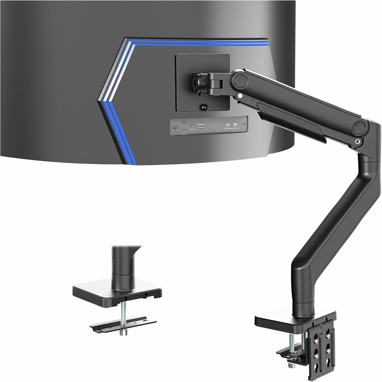 Robuuste Aluminium Monitorarm voor Ultrawide Schermen tot 49" (20kg)