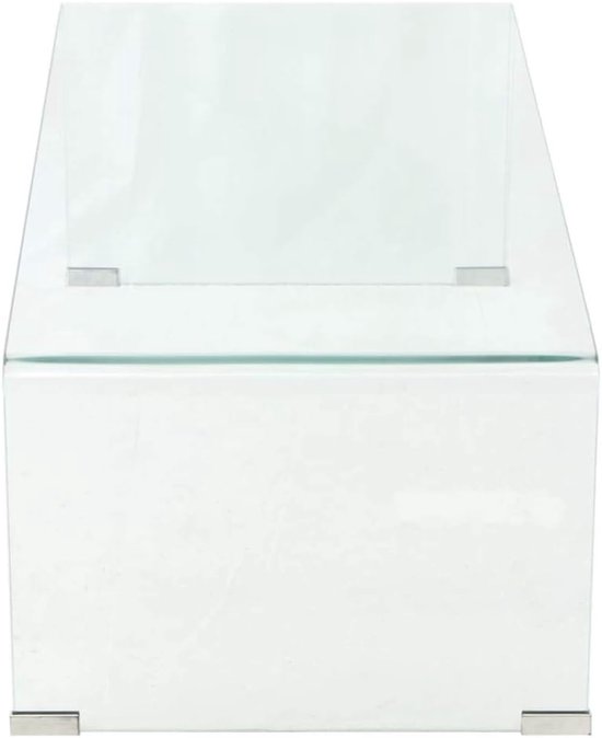 Bijzettafels, meubels voor woonkamer, slaapkamer, 98 x 45 x 30 cm, transparant — afbeelding 4