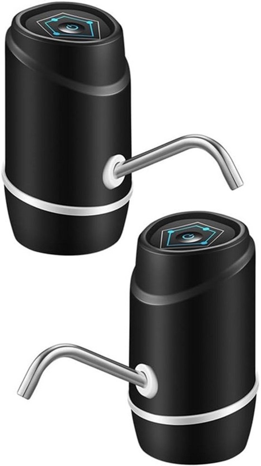 Elektrische waterpomp - voor flessen - USB-oplaadbaar, zwart, draagbaar