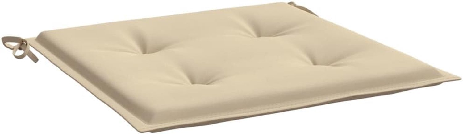 Zitkussen voor terrasmeubels, zitkussen voor buiten, tuinstoelkussen, 4 stuks, beige 40 x 40 x 3 cm Oxford-stof