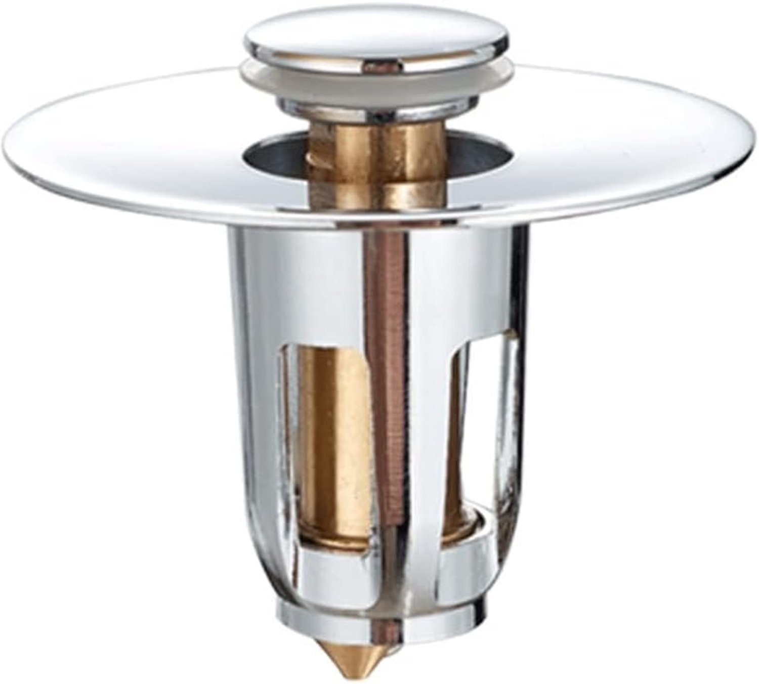 Gootsteen Drain Plug Aftapplug Pop-up Aftapfilter Badkamer Gootsteen Wastafel Converter Anti-verstopping Roestvrijstalen Pers Type Drainageplug