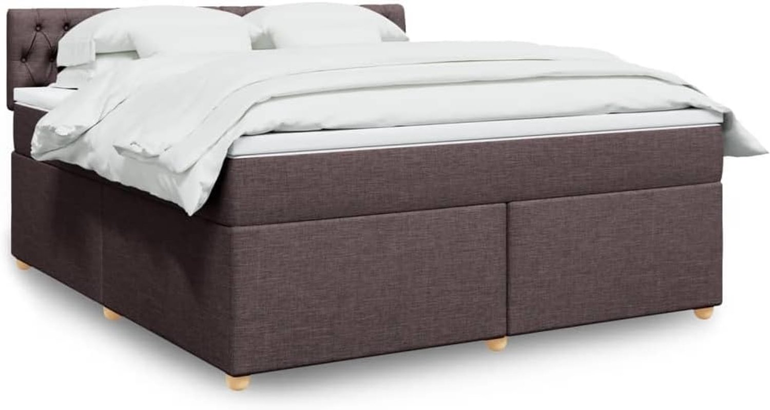 Pocketveringmatras donkerbruin 180x200 cm