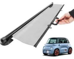 Verduisteringsrolgordijn voor panoramisch dak, nieuwe versie, compatibel met Citroen AMI, compatibel met Fiat Topolino en Opel Rocks, zonwering voor auto, uv-bescherming, 90 x 60 cm
