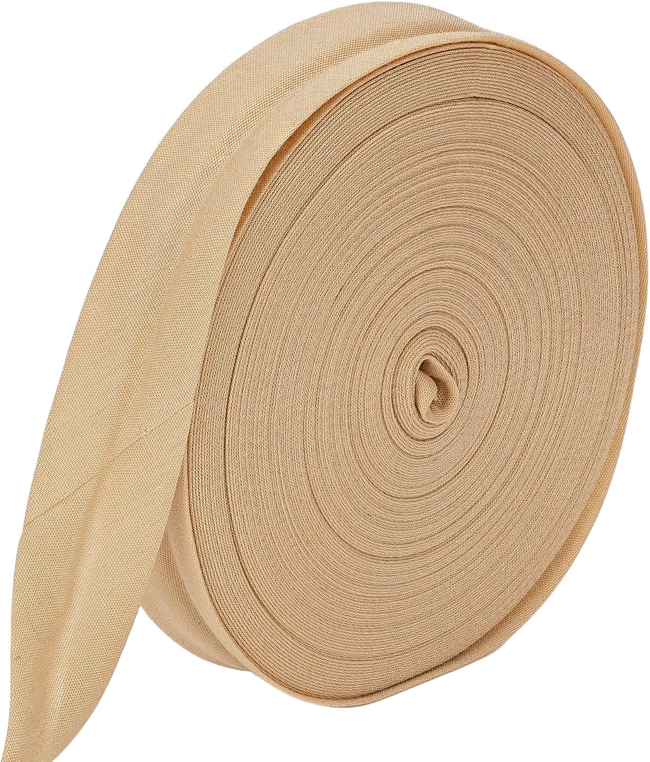 20 mm breed, 35% katoen en 65% polyester, 20 m stuk, koffie