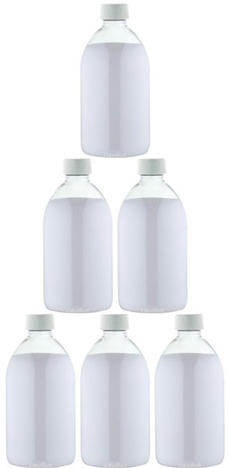 Claudius Scrubzout Kokos 650 gram - Fles met witte dop - set van 6 stuks - Hydraterende Lichaamsscrub - Body Scrub