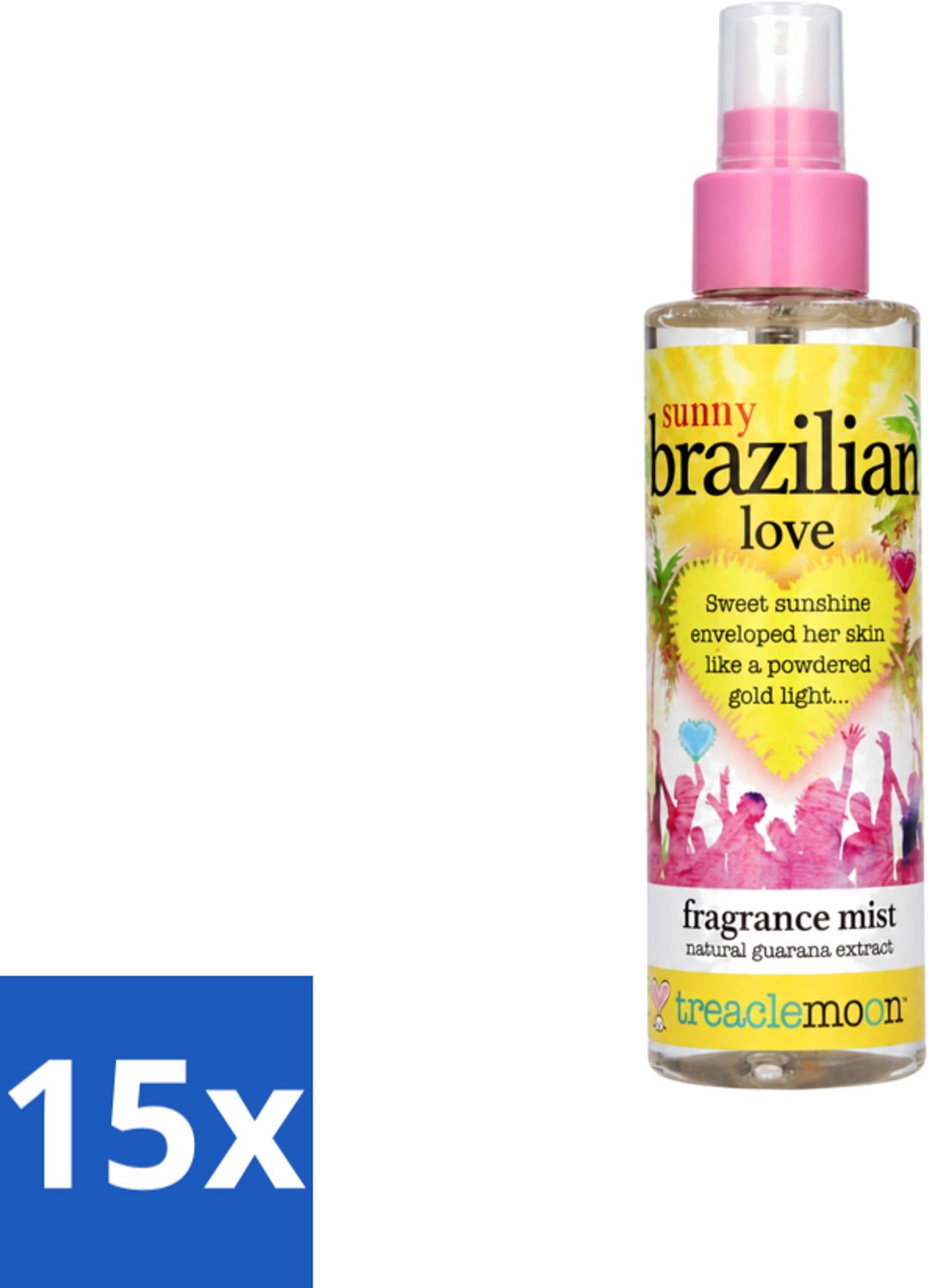 15 x Treaclemoon – Body Mist – Brazilian Love – 150 ml - Voordeelverpakking - 15 stuks