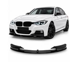 Frontlip Spoiler Geschikt voor BMW 3-Serie F30 F31 M-Pakket – Hoogglans Zwart – ABS Kunststof