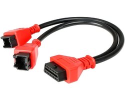 12+8-polige OBD2-kabeladapter voor FCA SGW voertuigen, compatibel met Chrysler, Jeep, Dodge, FIAT, Alfa, Lancia, voor Autel Maxisys MK808 MS906 MS908 MS908S scanner, JScan app