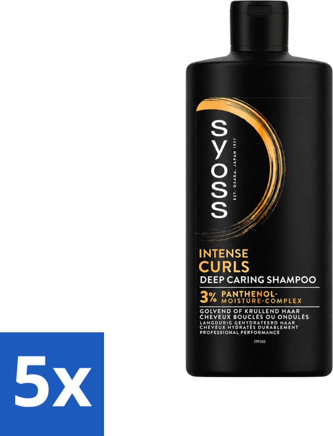 5 x SYOSS - Curls Intense - Shampoo - Langdurige Styling - 440ml - Voordeelverpakking - 5 stuks