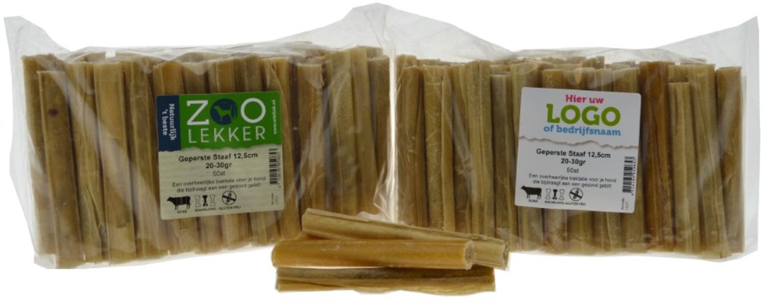 Zoolekker Geperste staaf buffelhuid 12,5 cm ÃƒÆ’Ã‹Å“15 mm | kauwsnack 10 stuks (20ÃƒÂ¢Ã¢â€šÂ¬Ã¢â‚¬Å“30 g)