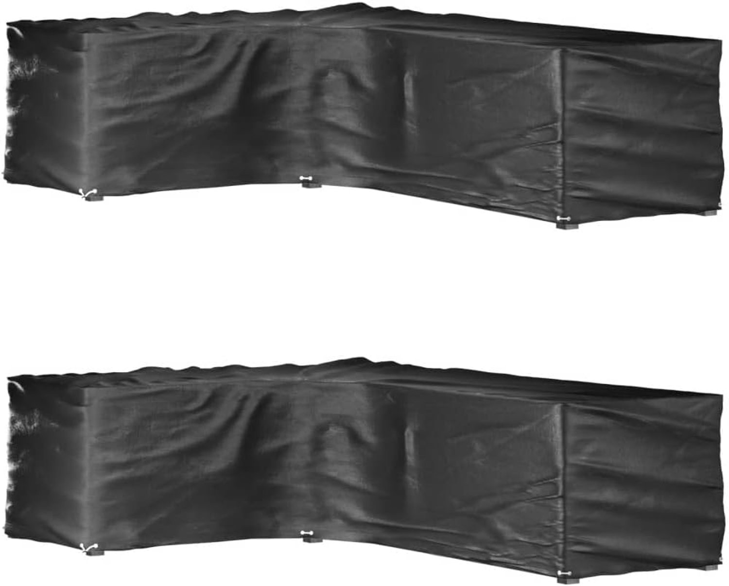 Afdekzeil, rotan meubelbeschermhoes, 210x260x80 cm, 2
