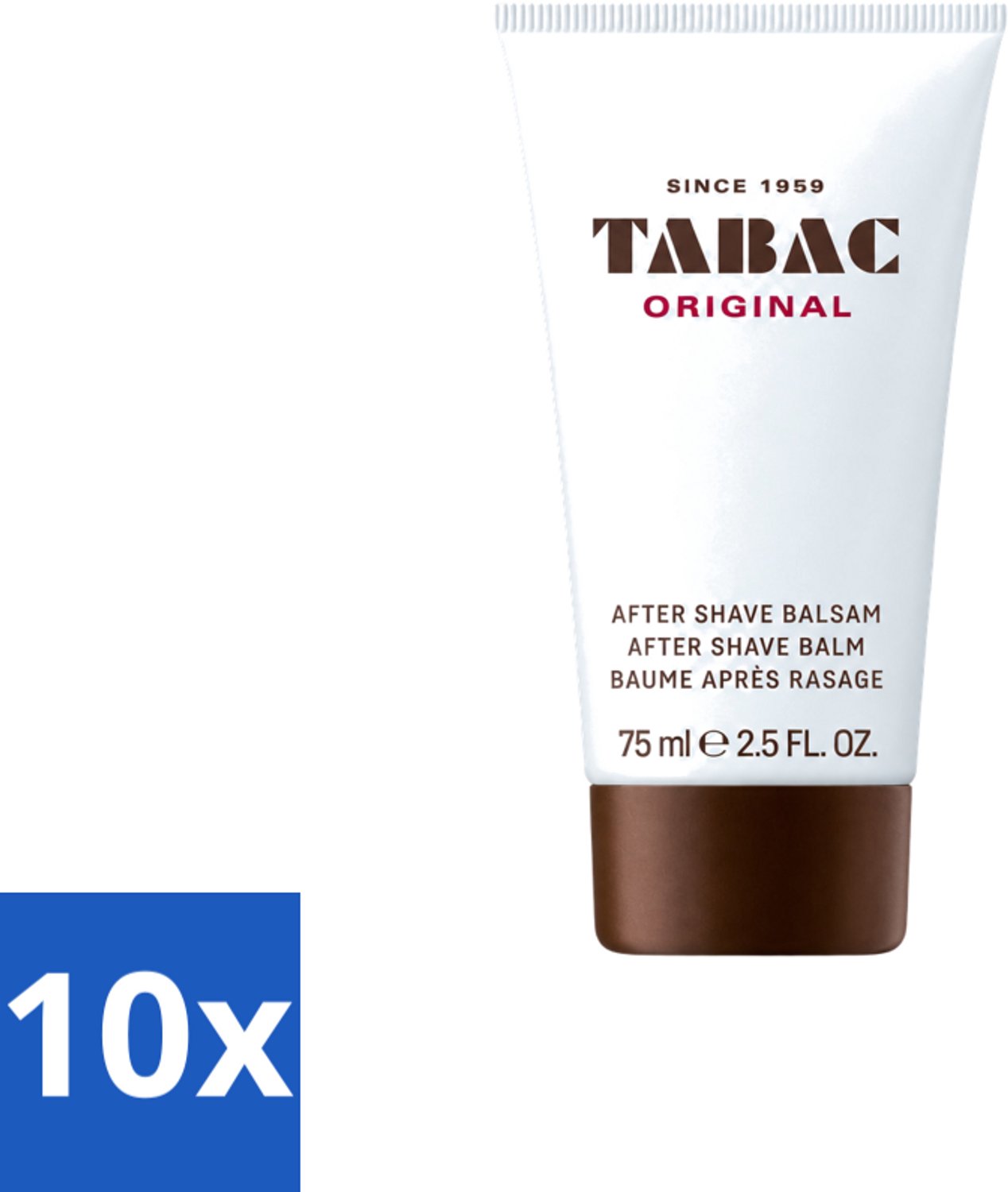 10 x Tabac Original Men - Aftershave Balsem - Verzachtend - 75 ml - Voordeelverpakking - 10 stuks