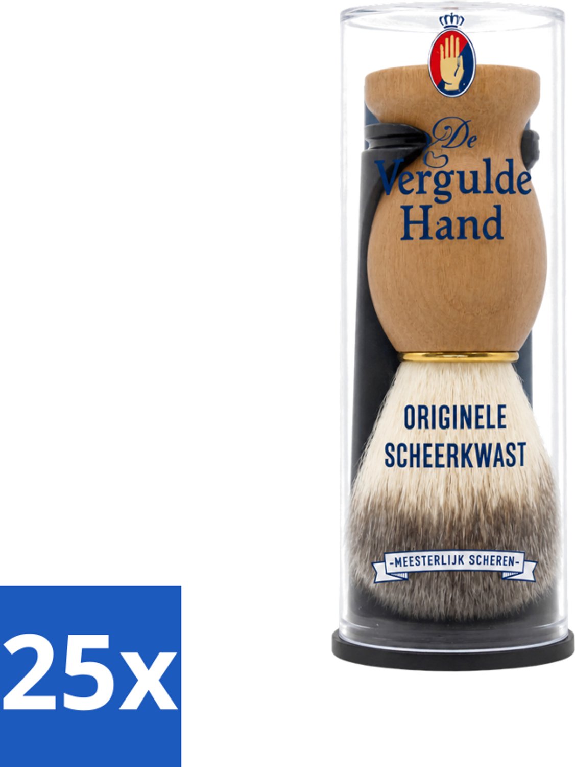 25 x De Vergulde Hand - Scheerkwast - Voor Kappers - Voordeelverpakking - 25 stuks