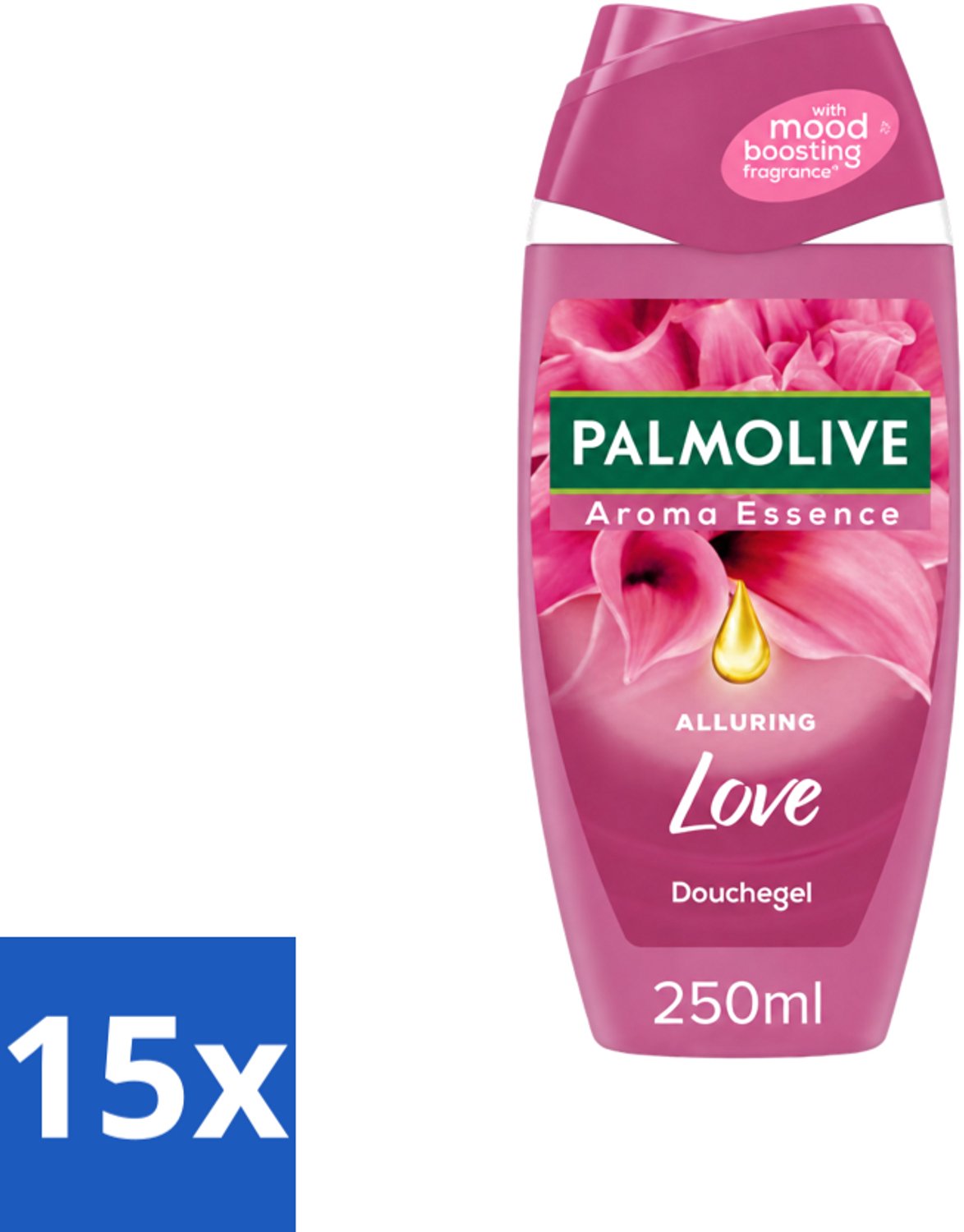 15 x Palmolive - Douchegel - Alluring Love - Aroma Essence - 250 ml - Voordeelverpakking - 15 stuks