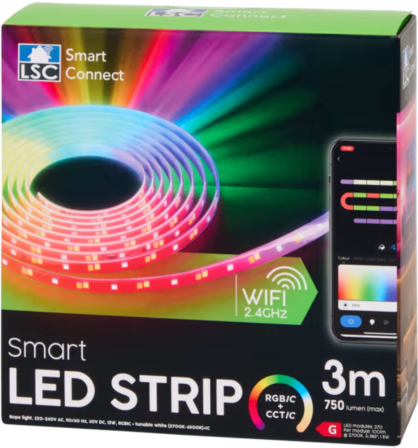 LSC Smart Connect 3m - neon ledstrip 3 meter | 20 watt
