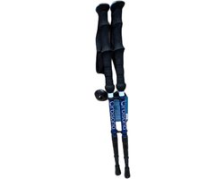 Orbisana aluminium trekkingstokken, verstelbaar van 57 tot 130 cm, reflecterend, paar