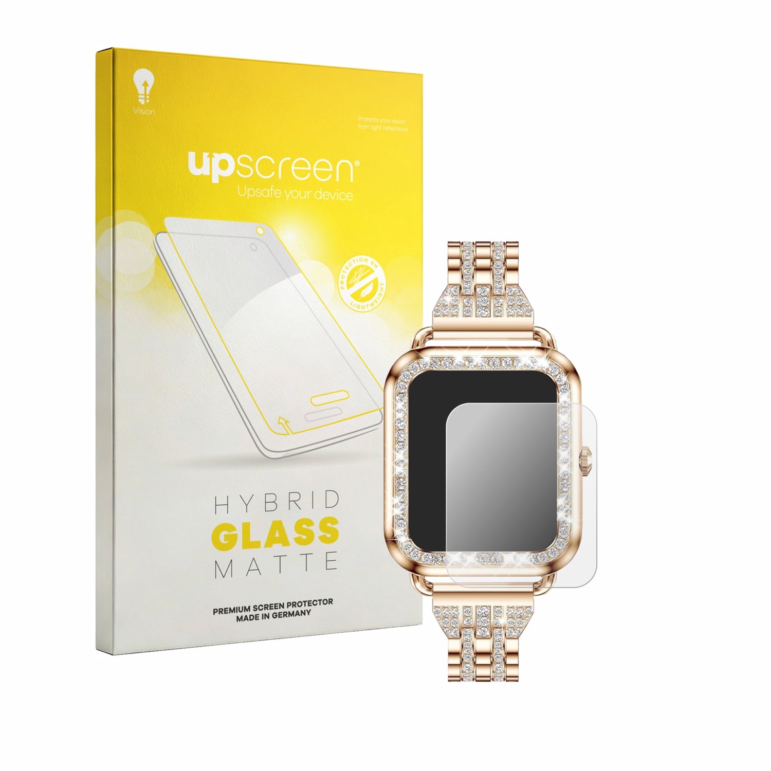 upscreen - Screenprotector voor fitonyo Smartwatch 1.29" - Folie Beschermfolie Beschermglas matte