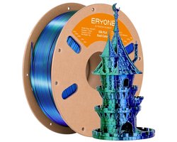 Eryone - Duo silk - Blue + Green PLA Filament - 1Kg 1,75mm - Voor 3D-printer en 3D-pen - Blauw en Groen