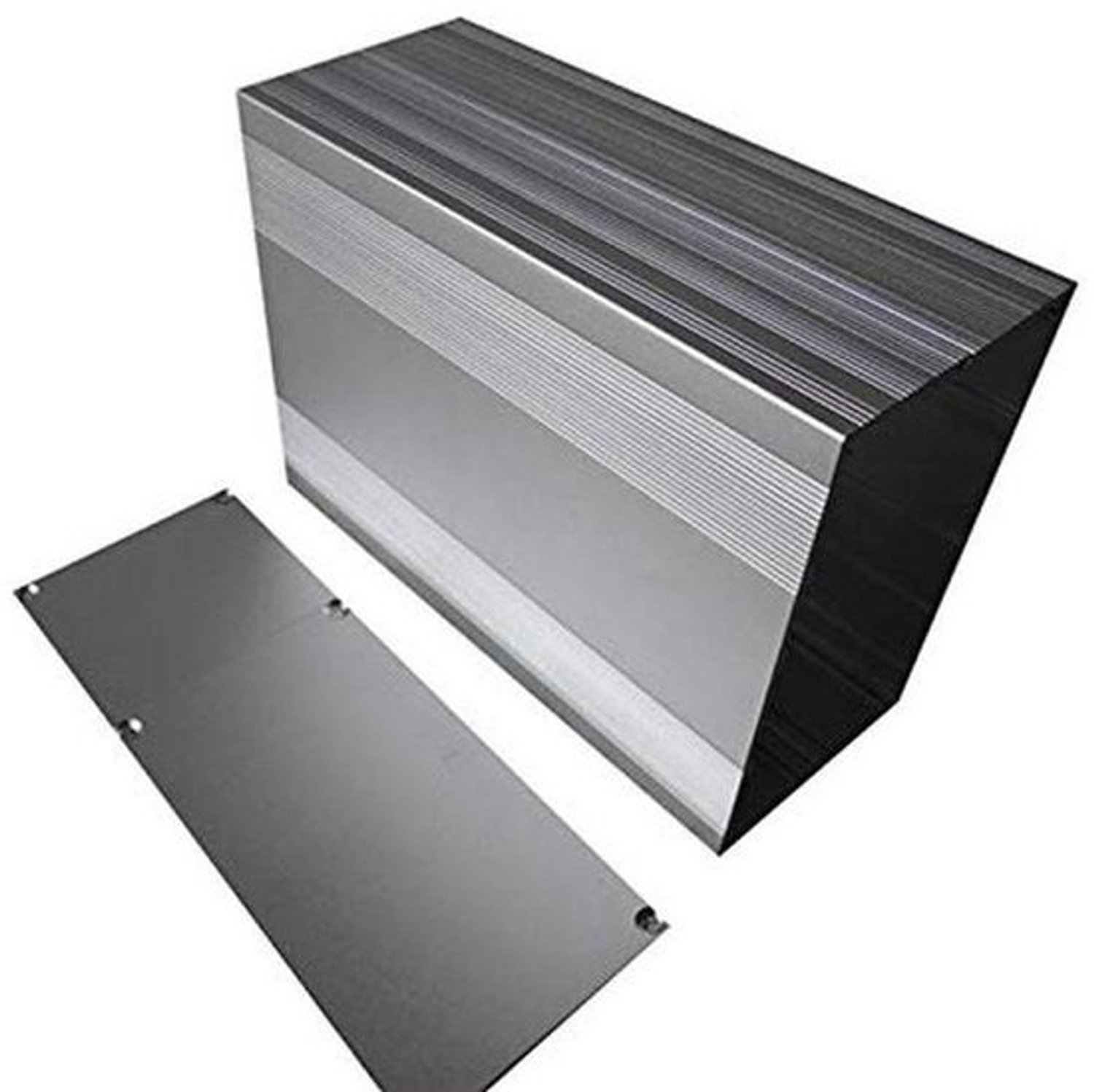 Aluminium Instrument Box - Behuizing voor Projecten - Elektronische Projecten - Met Ingebouwde Printplaatgroeven - 85x145x200mm - Geborsteld Aluminium