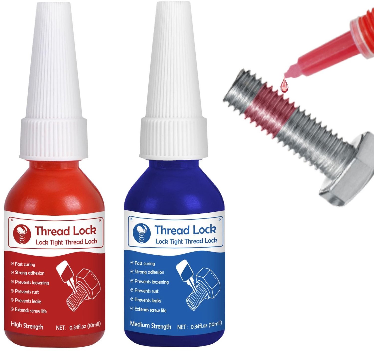 Schroefbescherming 2 x 10ml, Medium Hard en Zeer Sterk