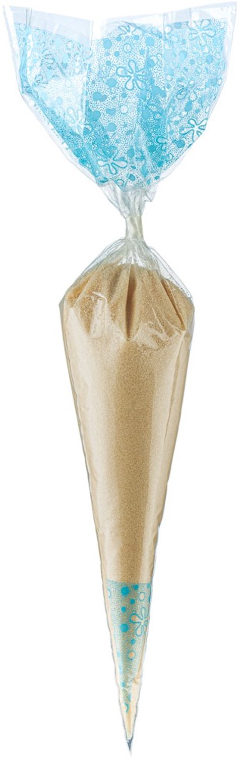 Claudius Scrubzout Amandel - 300 gram in puntzak blauw- set van 6 stuks - Hydraterende Lichaamsscrub - Body Scrub