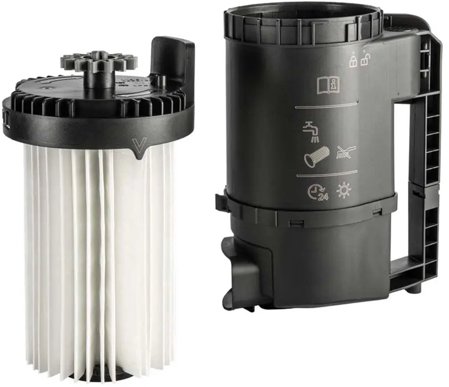 Gelijkwaardige aan origineel, Stofzuigerfilter geschikt voor Miele Blizzard CX1 series - "De Pul" - 09607996, 09607997, 09607998 - Complete set