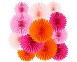 Vouwbare Papieren Ventilatoren Set voor Feesten