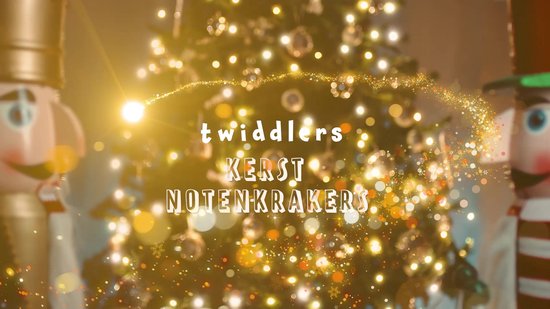 The Twiddlers - Kerstafstelling Notenkraker Kerstman met Aftellen naar Kerst, 30 cm - Handgemaakte Countdown Houten Kerstversiering, Kerstdecoratie voor Binnen