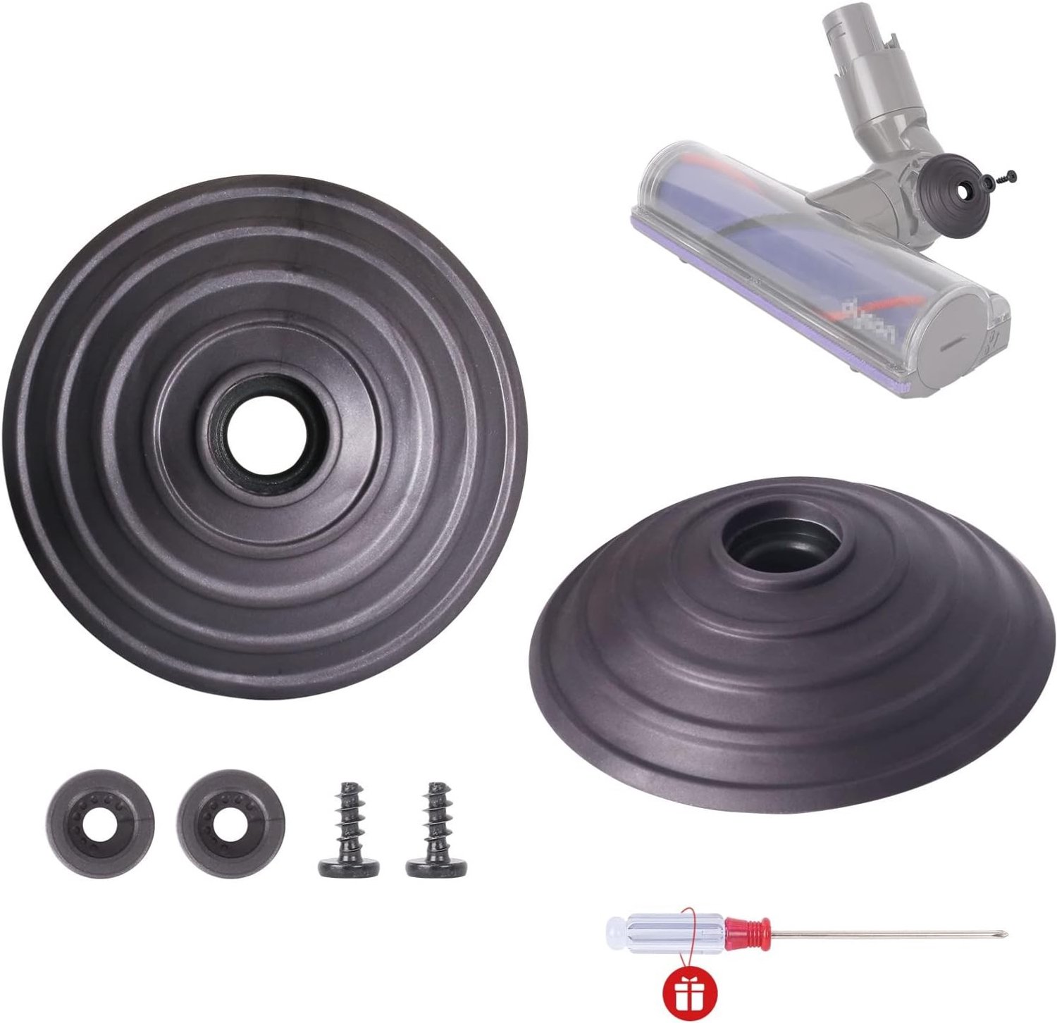 Vervangende Rollen voor Dyson Stofzuigers V6 V7 V8 V10 V11 DC58 DC59 DC62 DC74 - Hoogwaardige V-Ball Wielen voor Efficiënte Reiniging