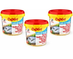 CalNort Visbouillon Poeder 3 x 250 g – Visbouillon – Fish Stock – Halal & Glutenvrij