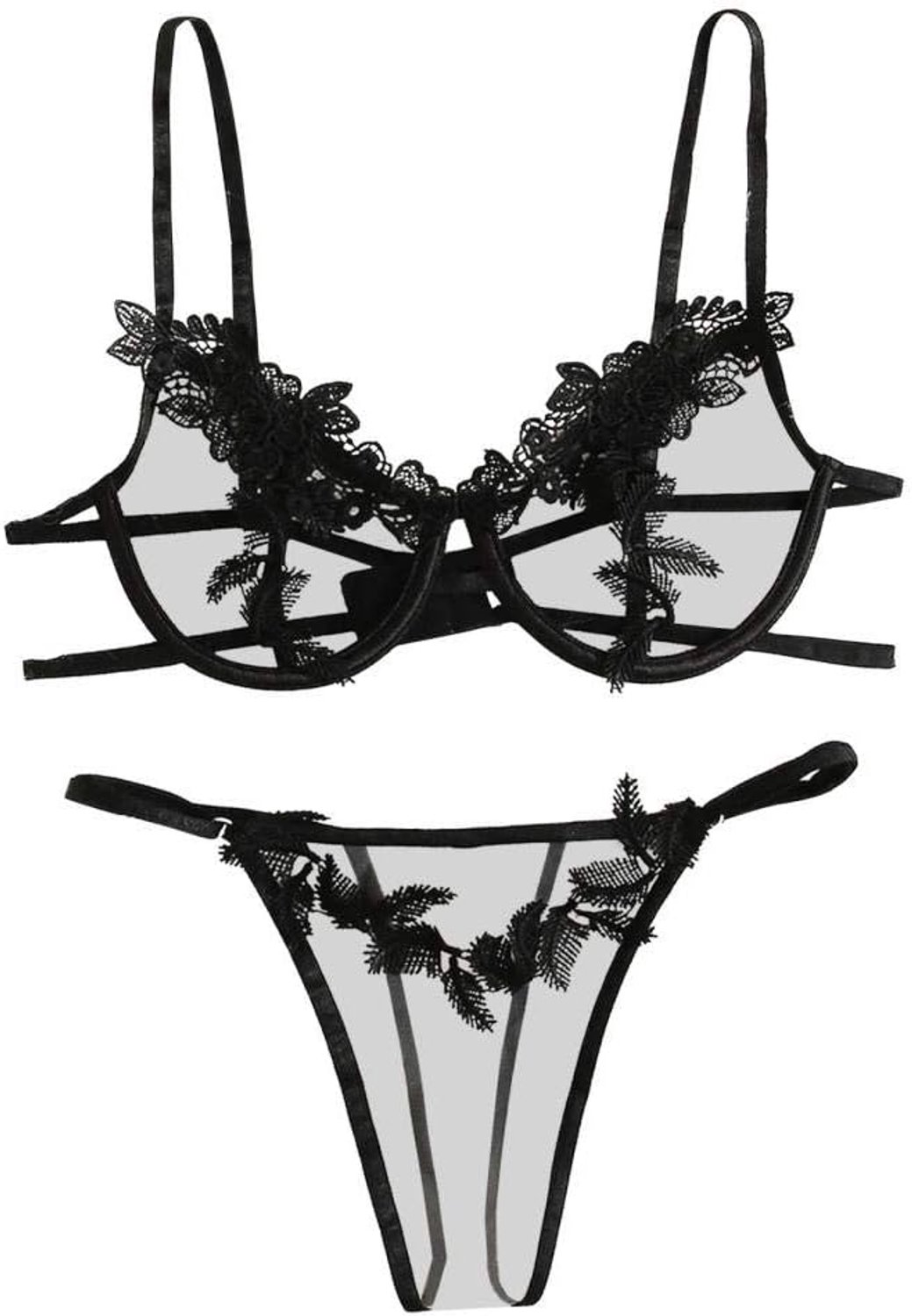 Vrouwen Sexy Lingerie Kanten Nachthemd Ondergoed set