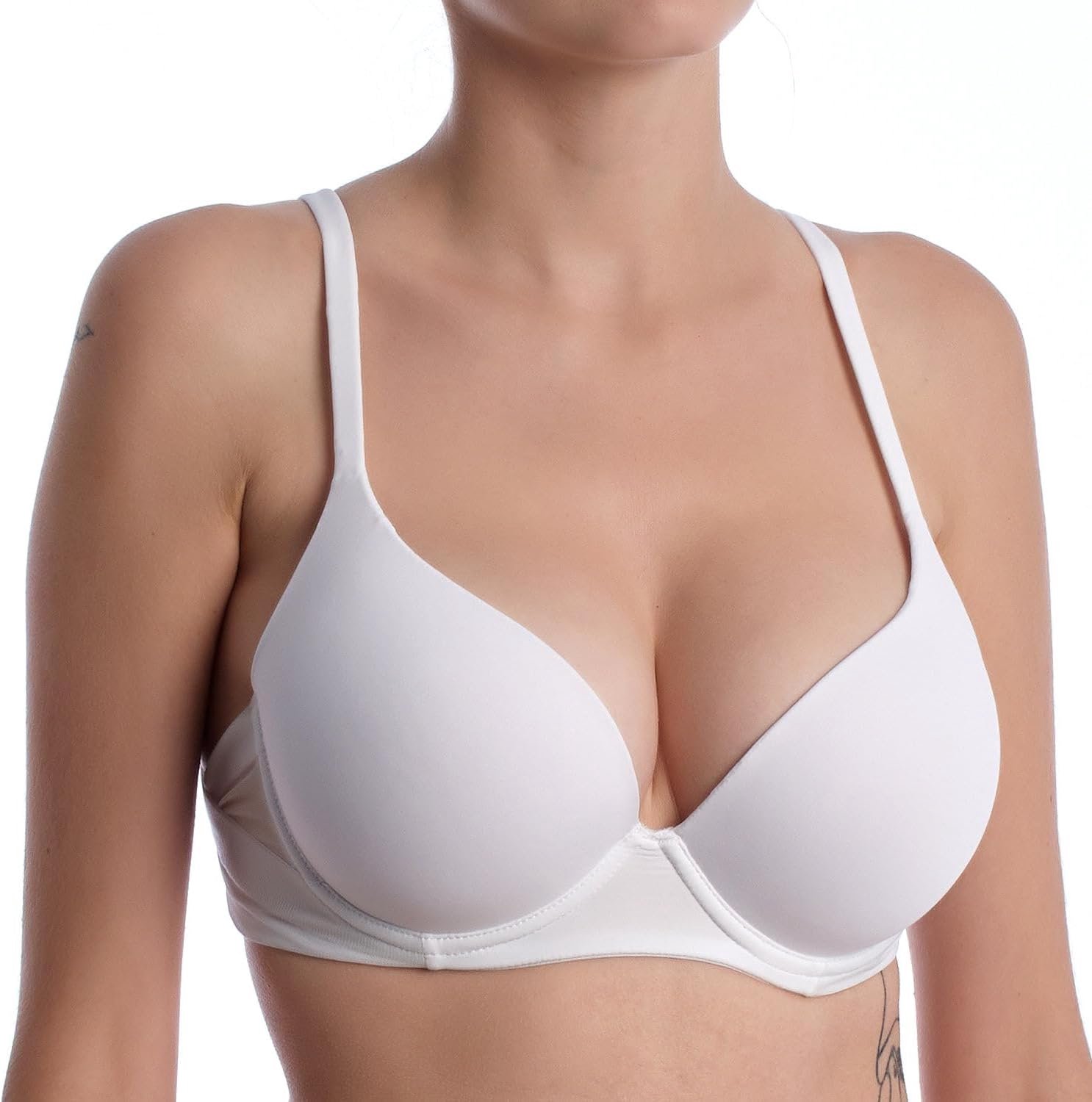 Balconette-bh met beugel voor dames PLUNGE-EXTRA