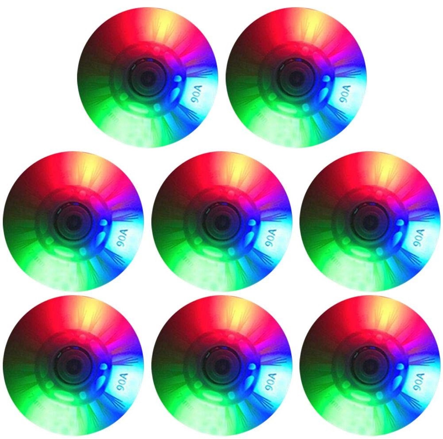 Inline Skate Wielen met LED Verlichting 8 Stuks 70mm Color Paste