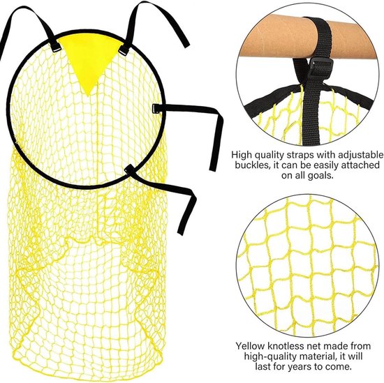 45 x 60 cm doelnet voor voetbaldoel doelaccessoires met frame accessoires voor het voetbaldoel eenvoudig te monteren — afbeelding 4
