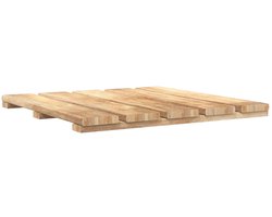 Set van 6, 50 x 50 cm, bruin, geïmpregneerd grenenhout, balkontegels, kliktegels voor tuin, buiten