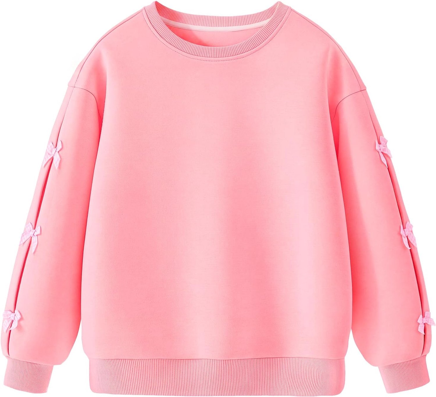 Sweatshirt Voor Meisjes, Katoenen Trui Met Strik, 5-14 Jaar